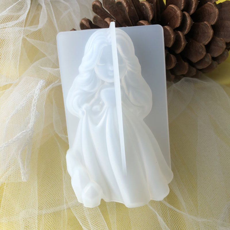Soap Making Supplies Australia - 3D süße Prinzessin Silikon Kerze Form