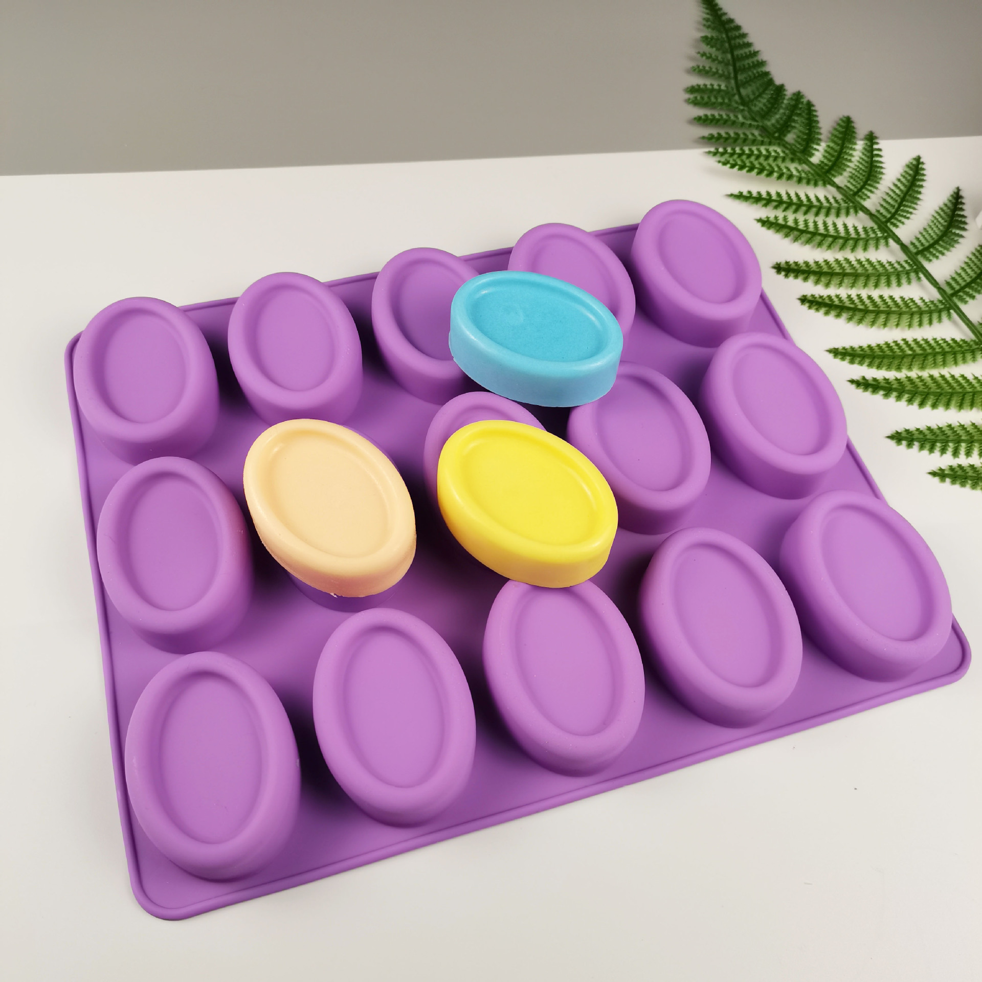 Soap Mold Silicone Loaf - Silikon ovale Seifen formen 15 Tassen