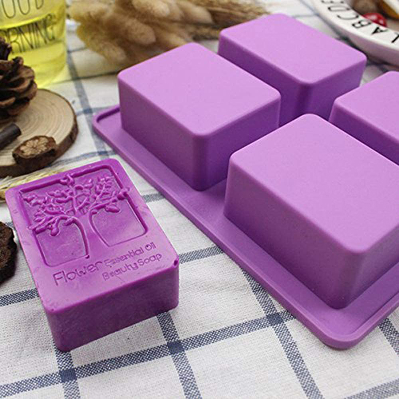 Soap Mold Silicone Loaf - Rechteck Lebensbaum Silikon Seife Form Blume