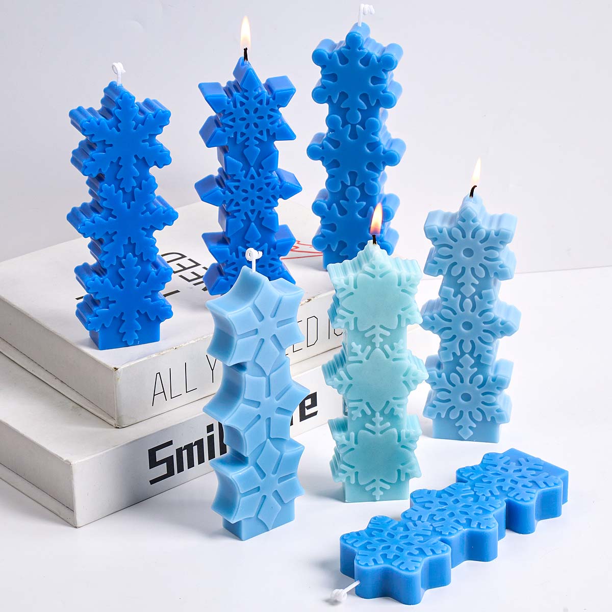 Soap Making Gifts - Weihnachten Schneeflocke Kerze Form DIY Aromath