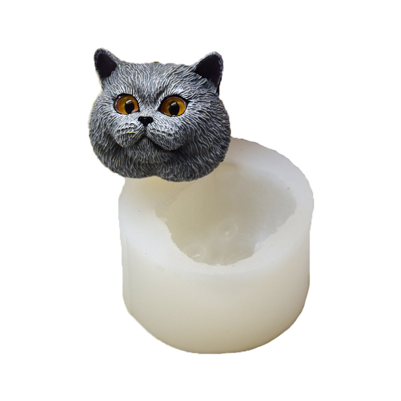 Soap Making Supplies Australia - Silikonform in Form einer kurzhaarigen Katze,