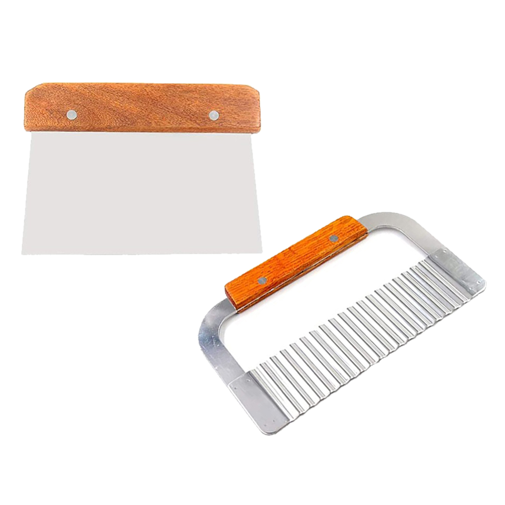 Soap Making Supplies Australia - 2er-Pack gewellter und gerader Seifenknochenschneider aus
