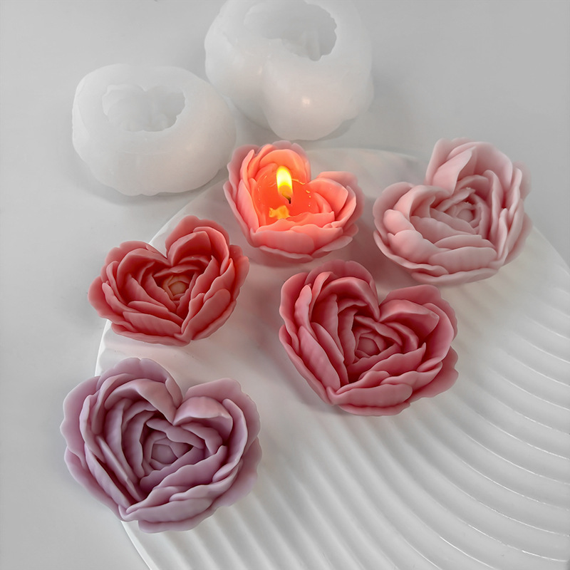 Soap Making Supplies Australia - Liebe Blume Silikon Form DIY Herzförmige