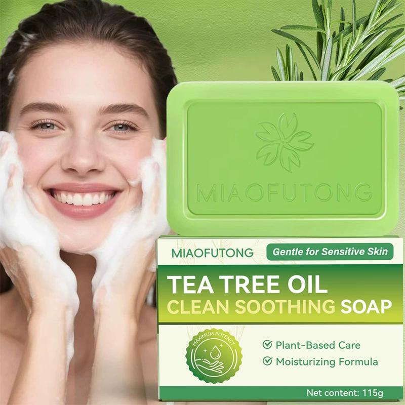 Castor Oil Soap - Teebaumöl-Seife, natürliche Seifen für die Körperhautreinigung,