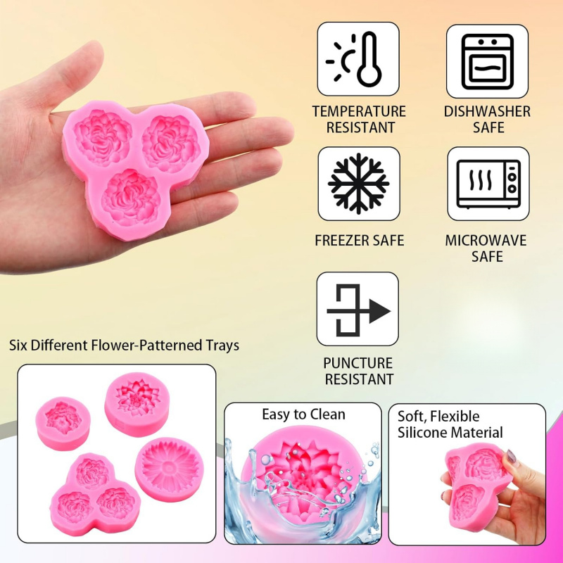 6-Loch-3D-Blumen-Silikonformen – Soap Making Kit Amazon Bewertung und Preis