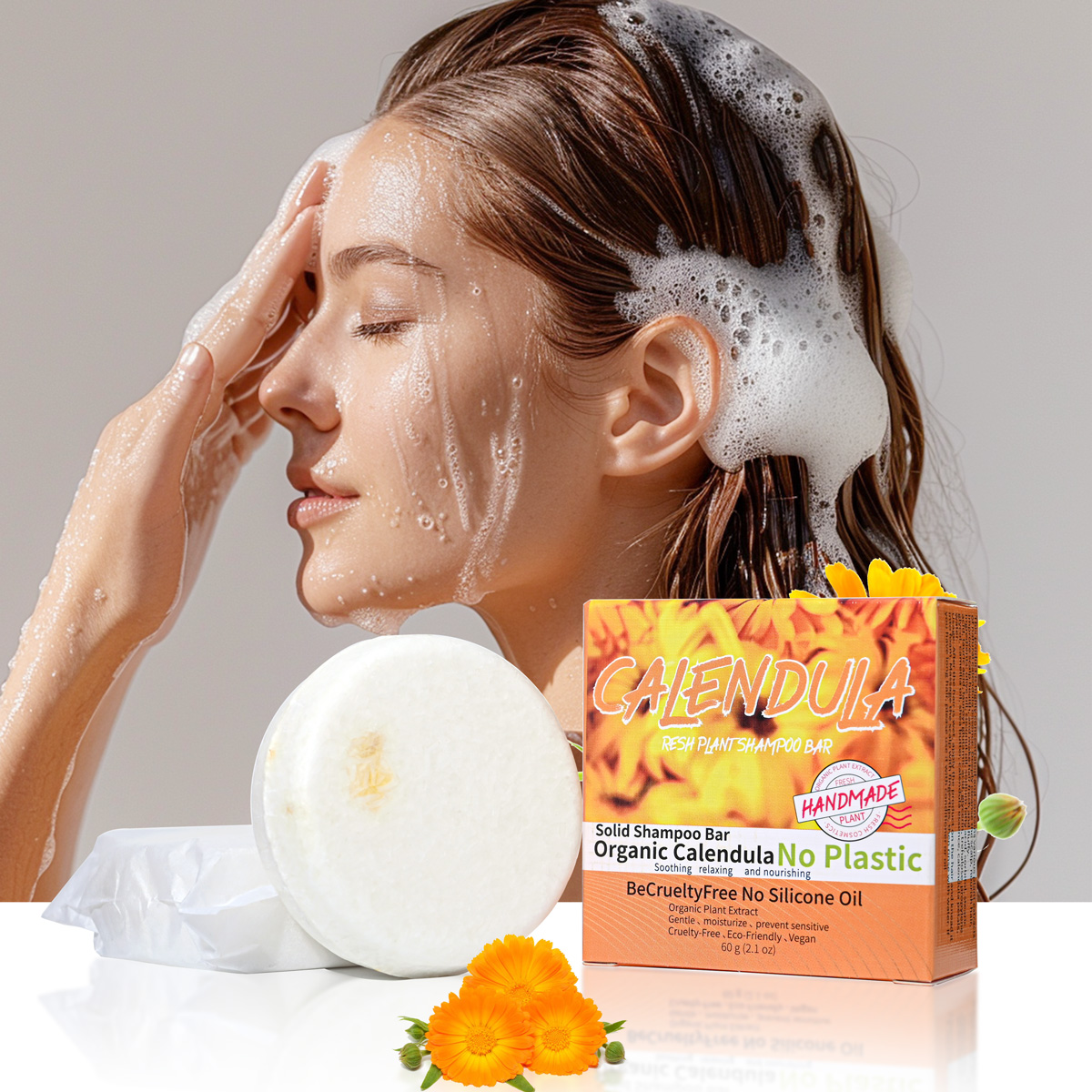 Calendula Blüten- und Pflanzen – Castor Oil Soap Bewertung und Preis