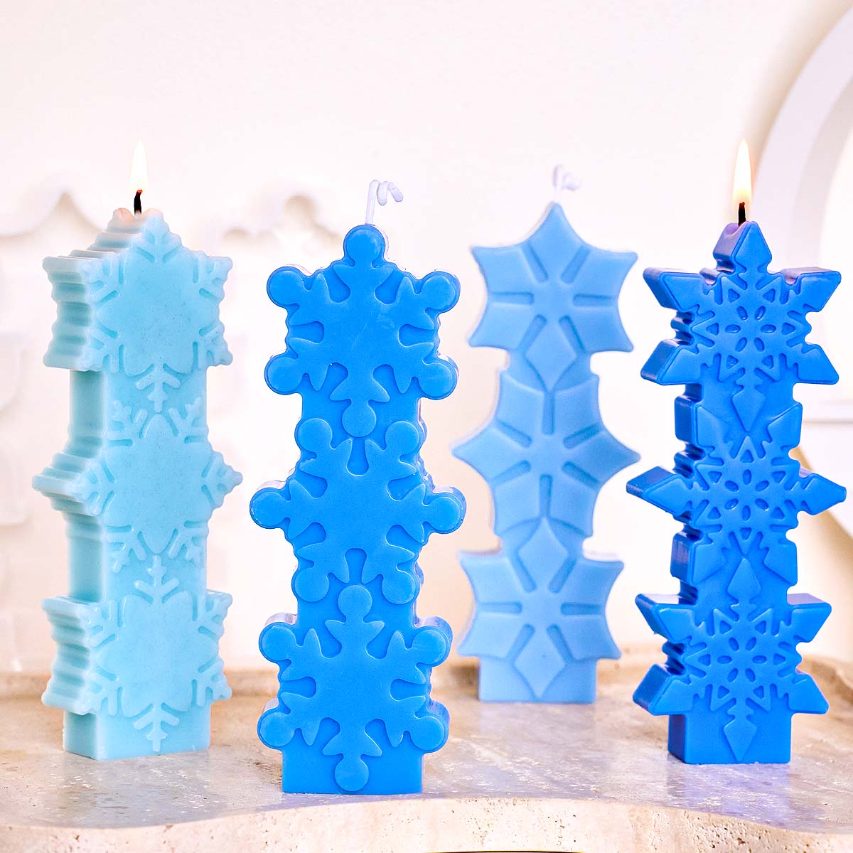 Weihnachten Schneeflocke Kerze – Soap Making Gifts Bewertung und Preis