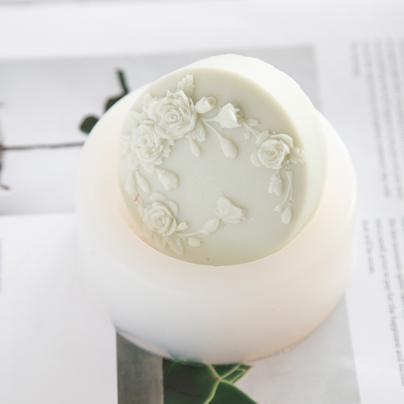 Runde Form Rose Blume handgema – Soap Mold Silicone Loaf Bewertung und Preis