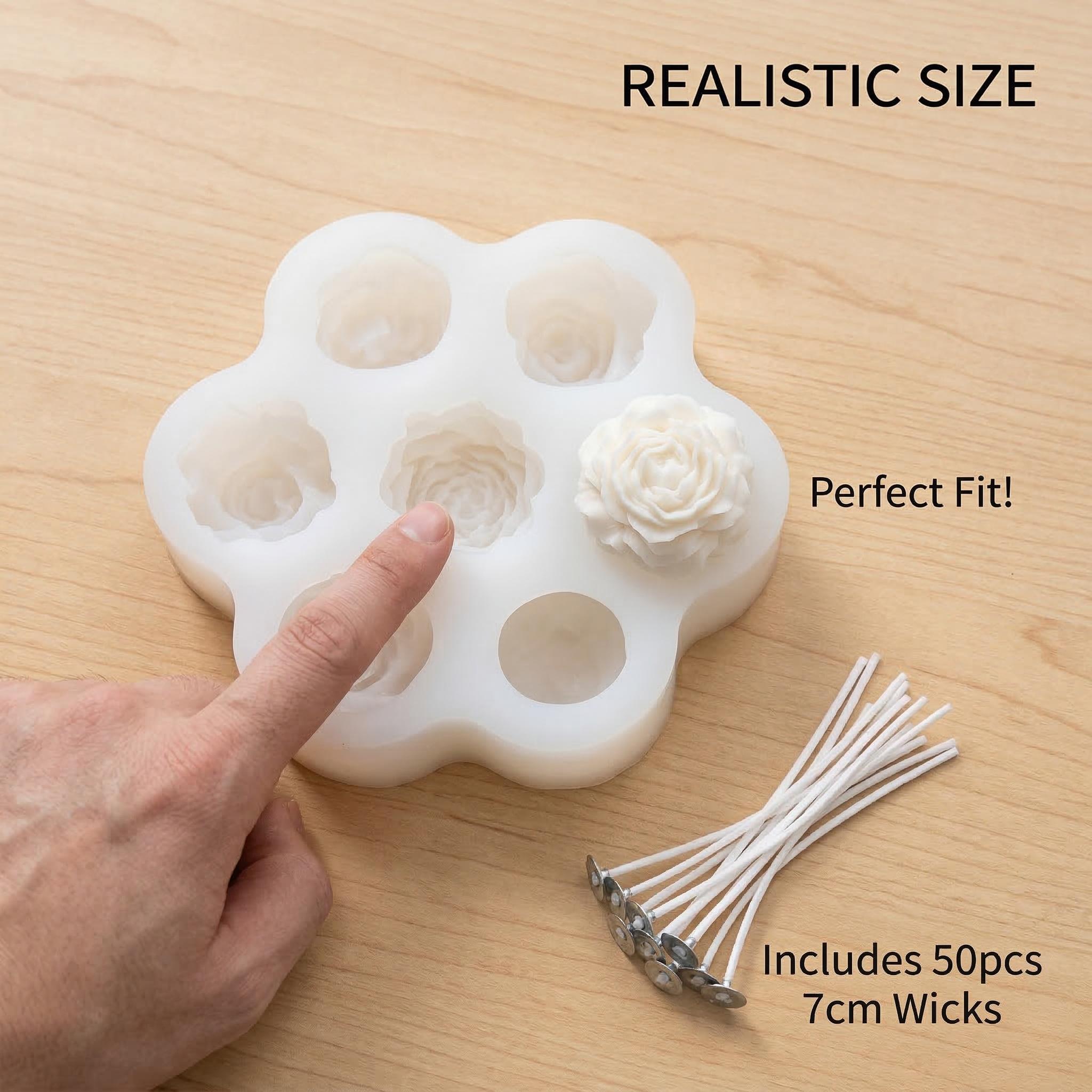 3D Rosenblüten-Silikonform-Set – Soap Making Kit Amazon Bewertung und Preis