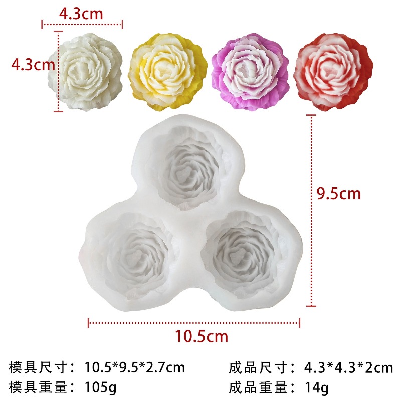 3 teile/satz Pfingstrose Blume – Soap Making Supplies Australia Bewertung und Preis