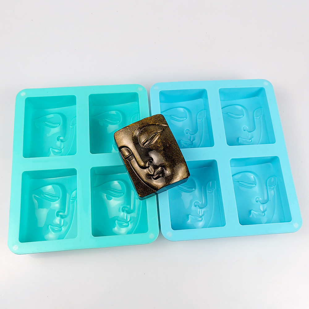 4 Löcher religiöses Porträt Se – Soap Mold Silicone Loaf Bewertung und Preis
